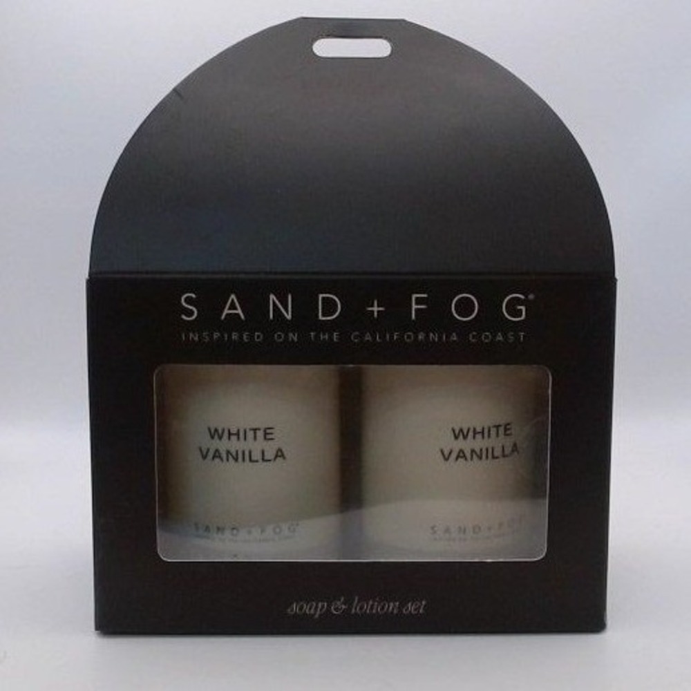 Sand + Fog White Vanilla Hand Soap & Body Lotion Set BNIB